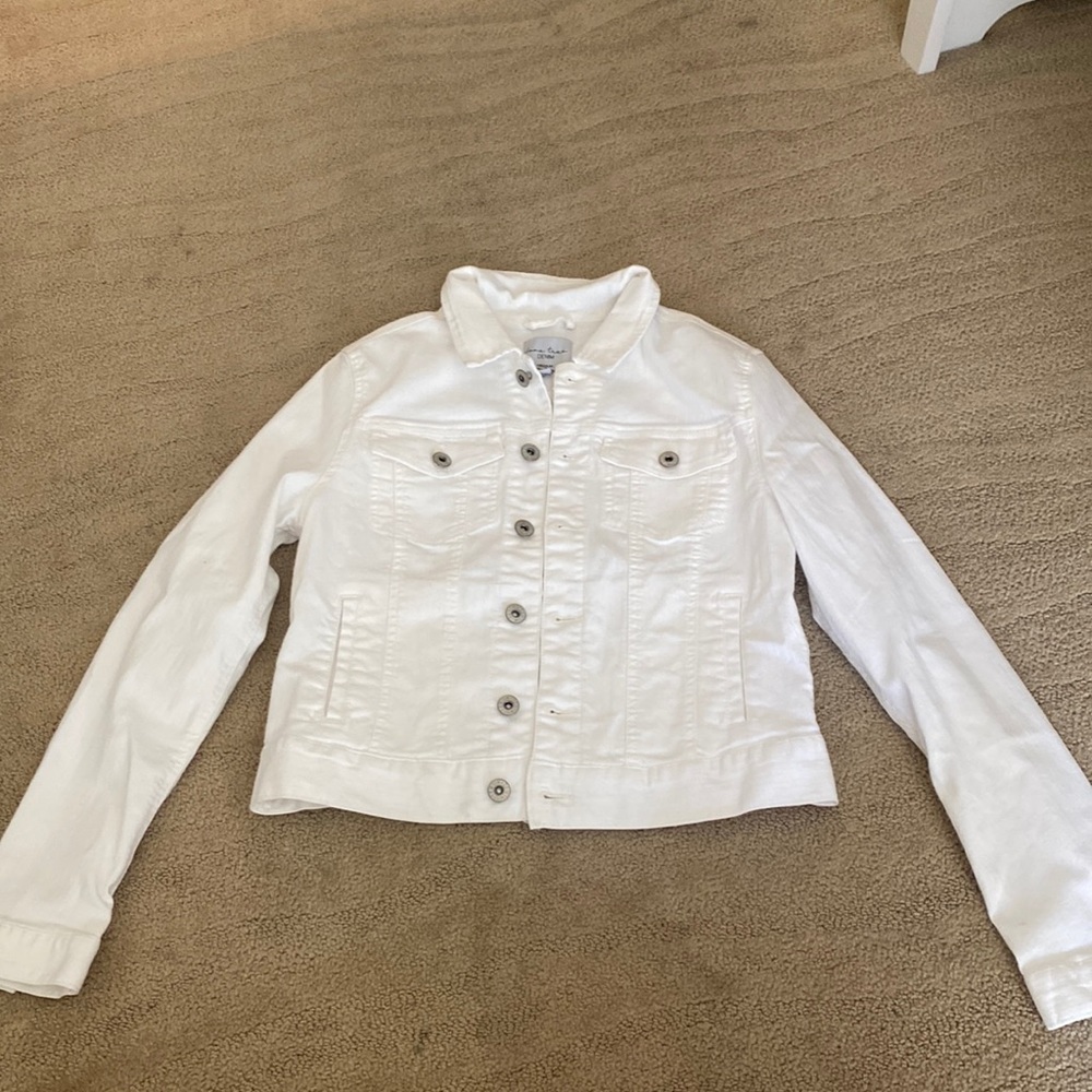 White jean jacket
